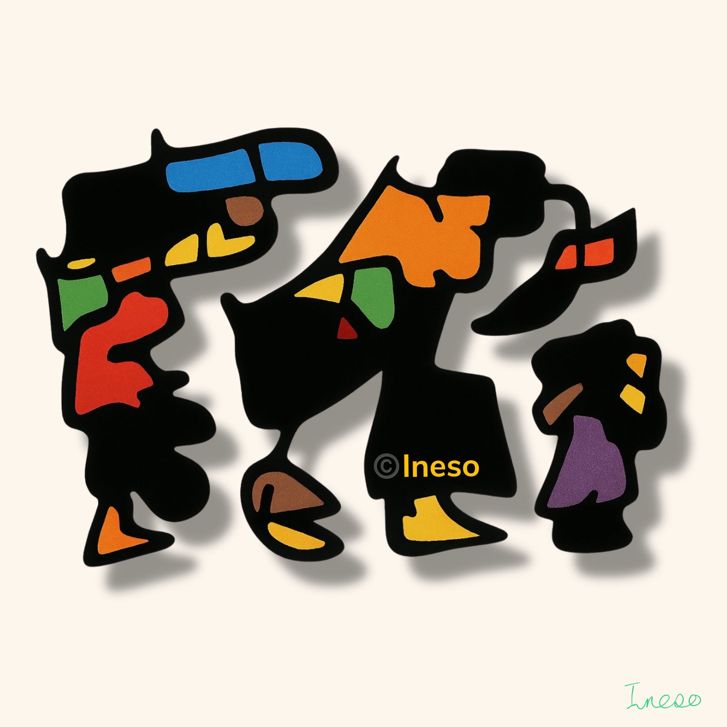 Travellers, 40 x 40cm, 2024 (2 Variants)