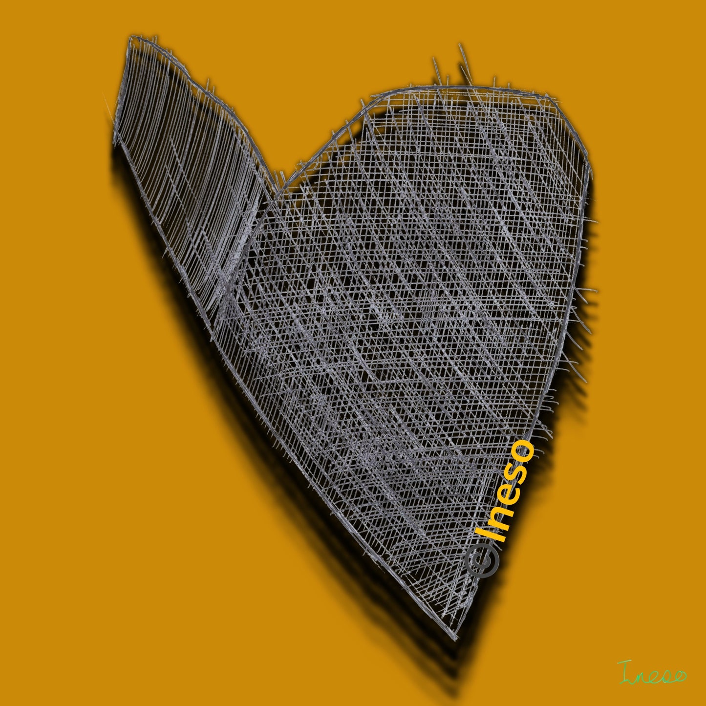 The Love Print, 40 x 40cm, 2016 (4 Variants)
