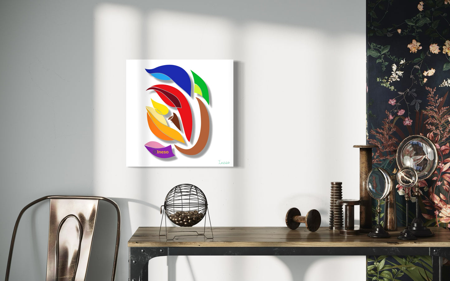 A Conscious Flame, 40 x 40cm, 2022 (2 Variants)