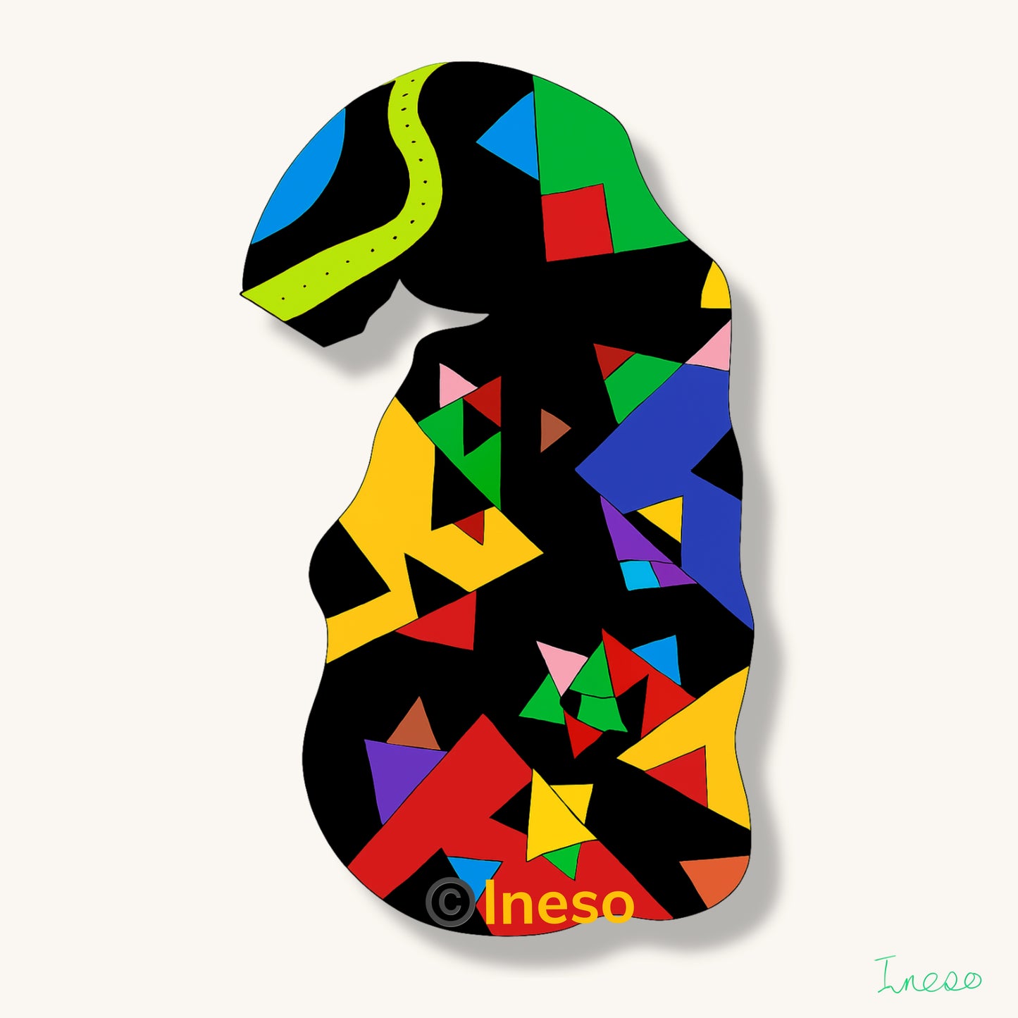 Mr Puzzle, 40 x 40cm, 2021