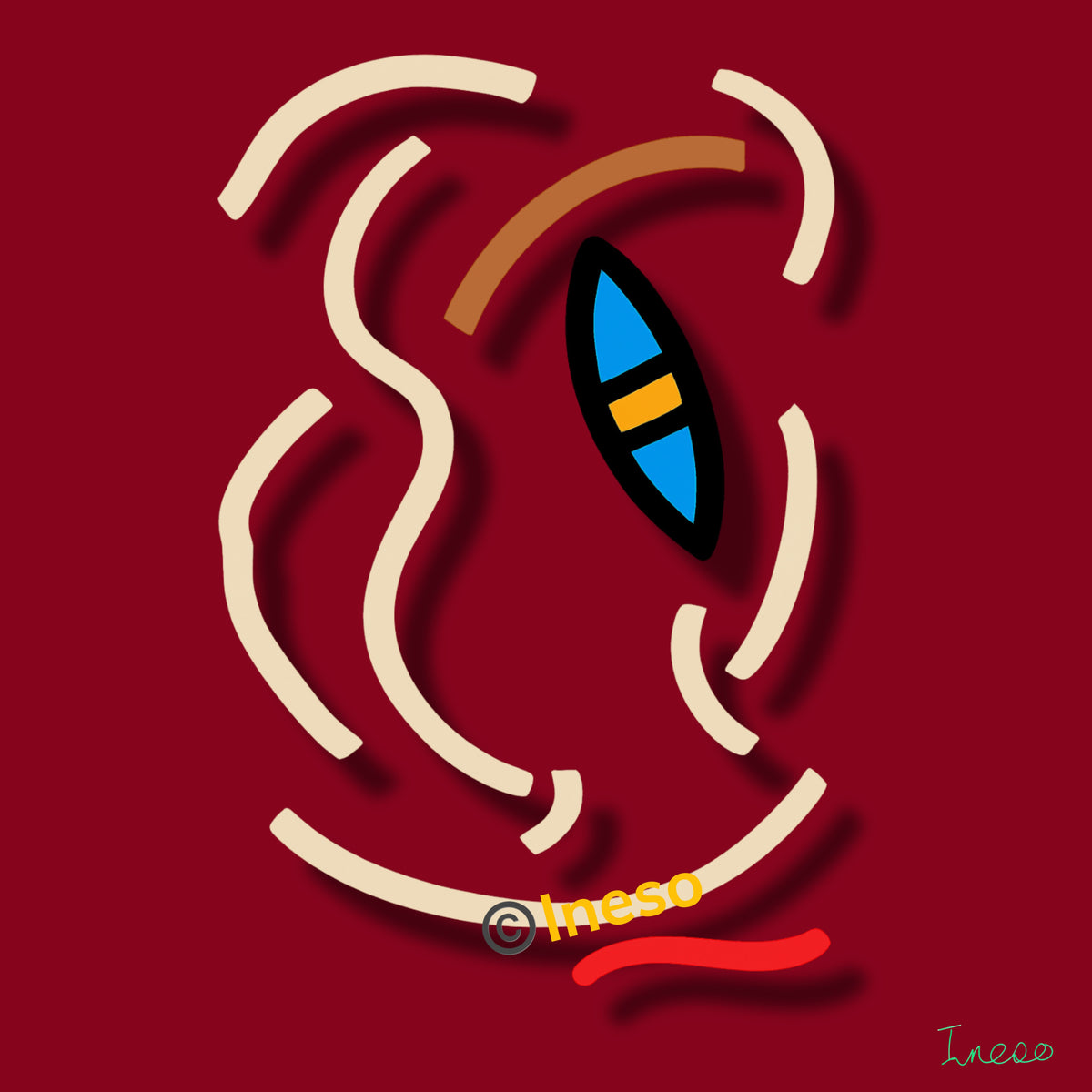 Sisi Eko, 40 x 40cm, 2023