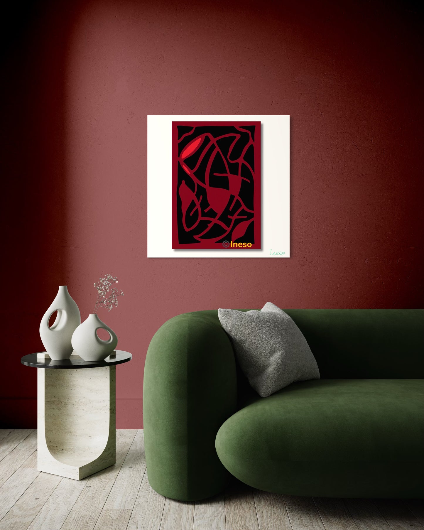 Cigar Room, 40 x 40cm, 2021