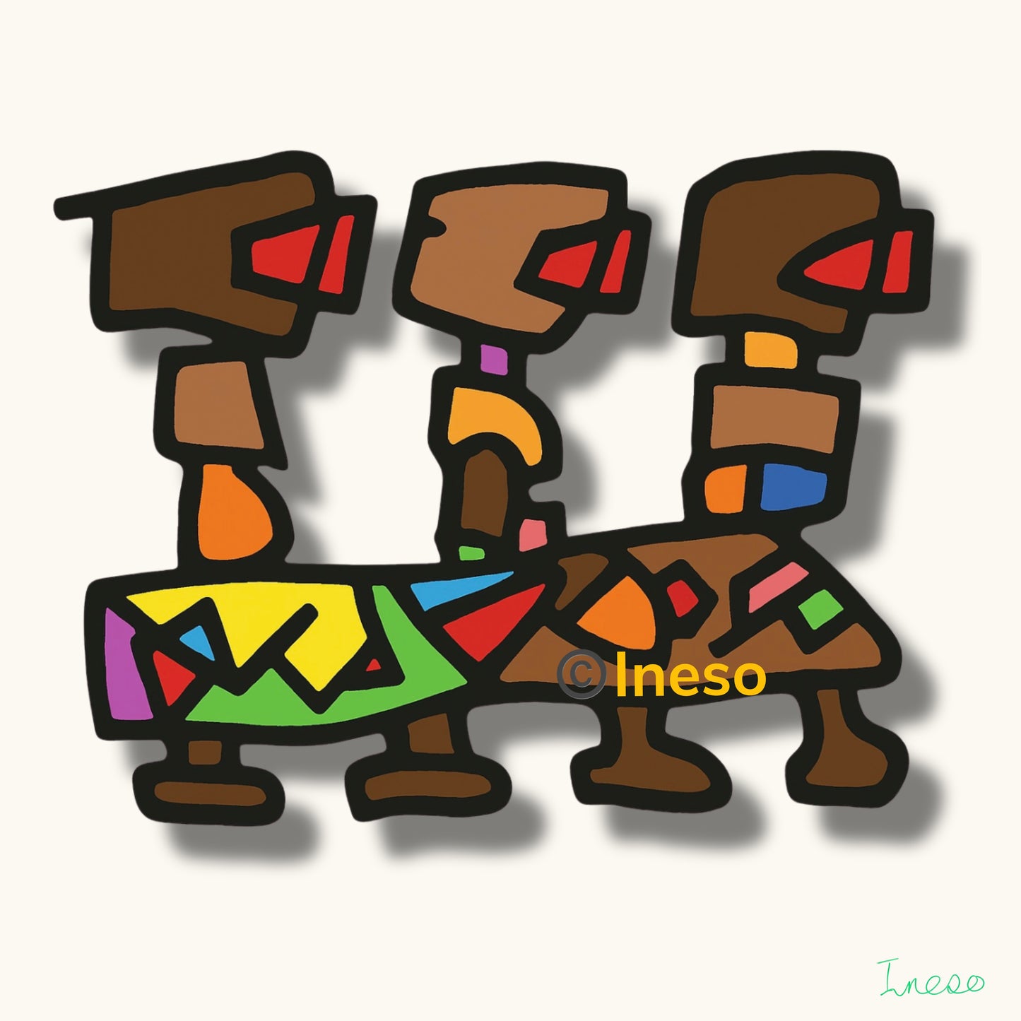 At The Buffet, 40 x 40cm, 2022