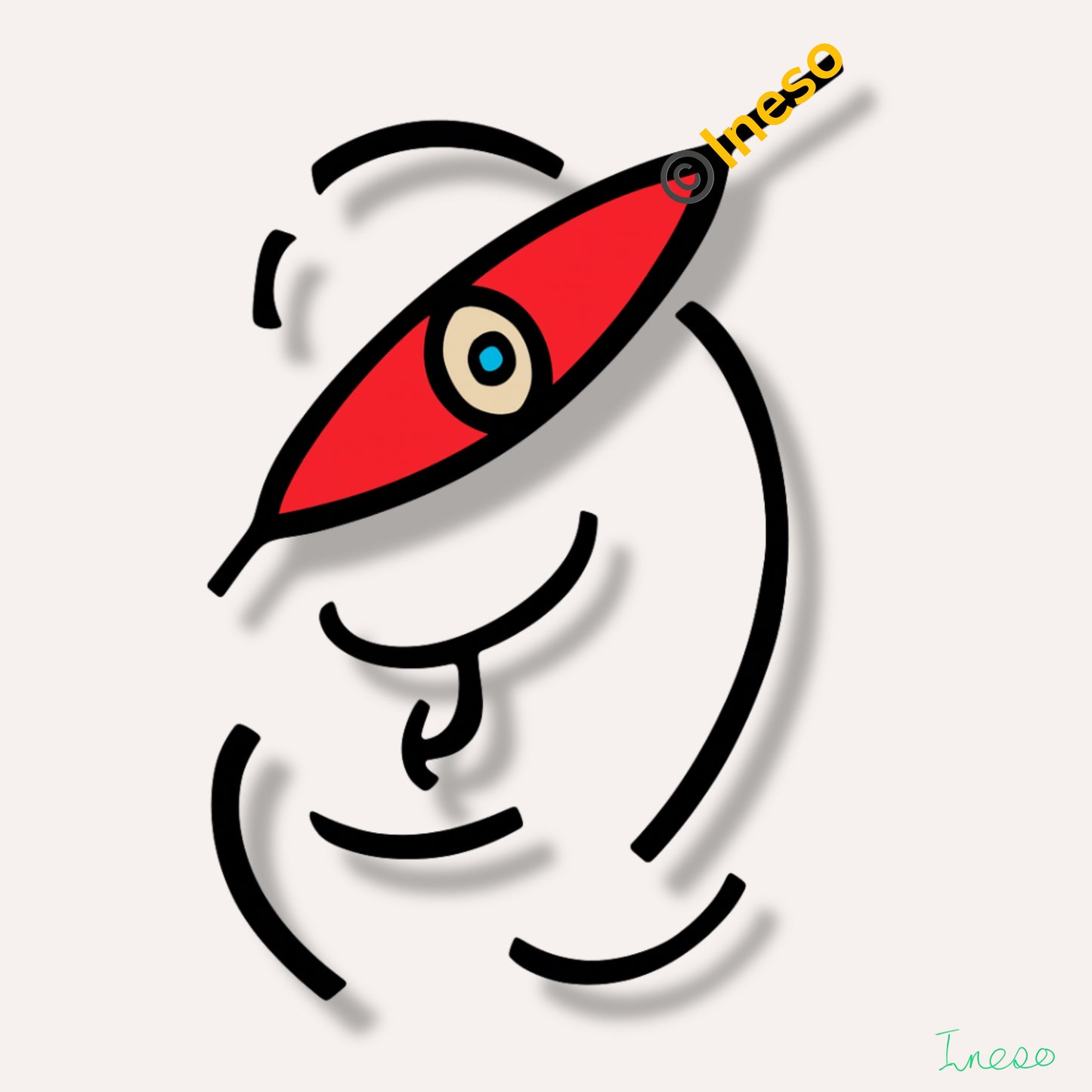 Ever Optimistic, 40 x 40cm, 2024 (2 Variants)