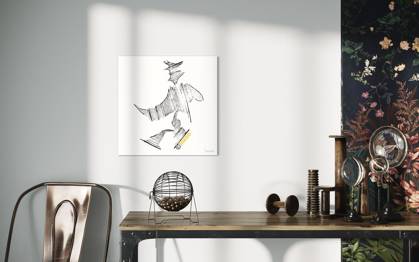 Lets Take a Walk, 40 x 40cm, 2015 (4 Variants)