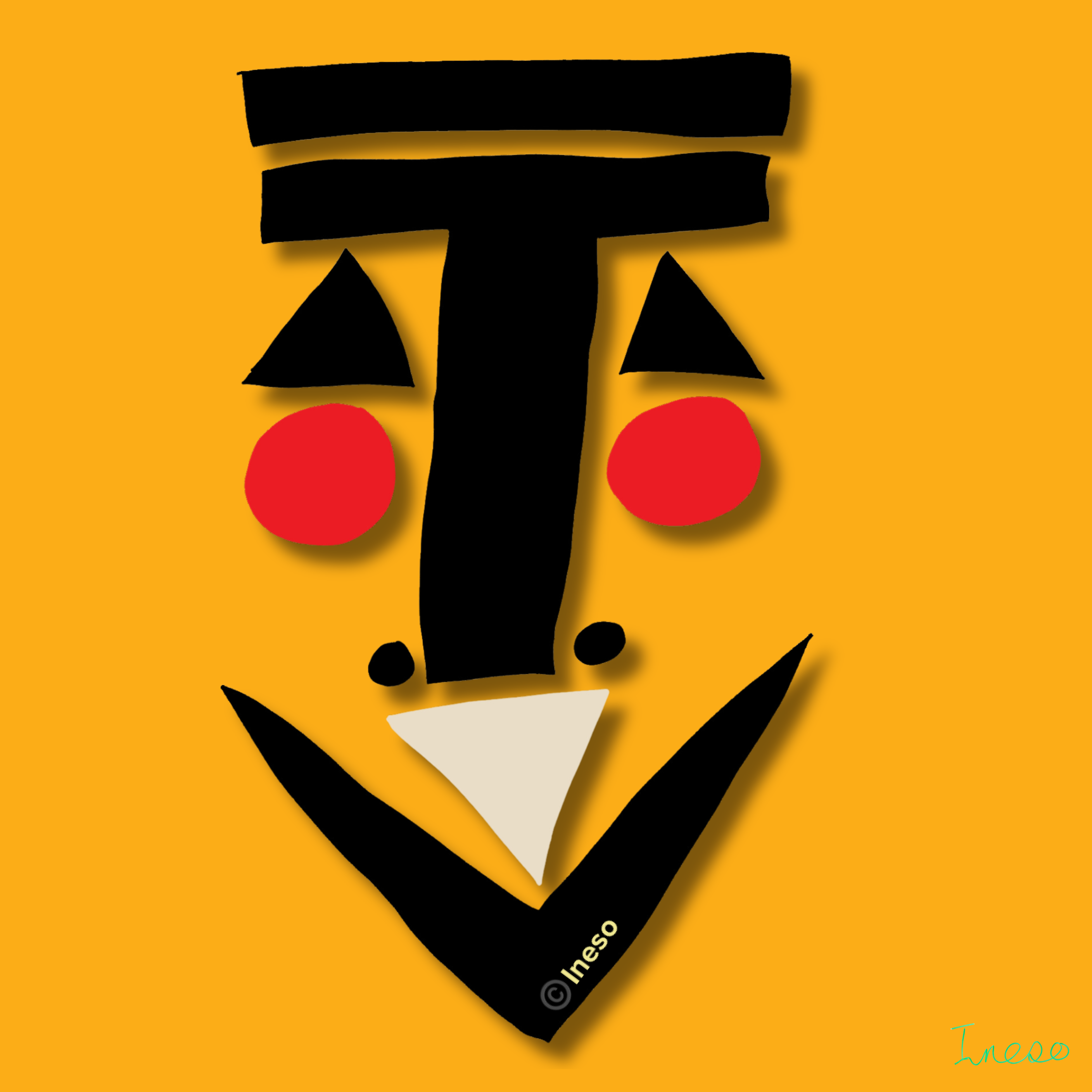 Anansi - The Trickster, 40 x 40cm, 2023 (2 Variants) – Ineso Lati Èkó